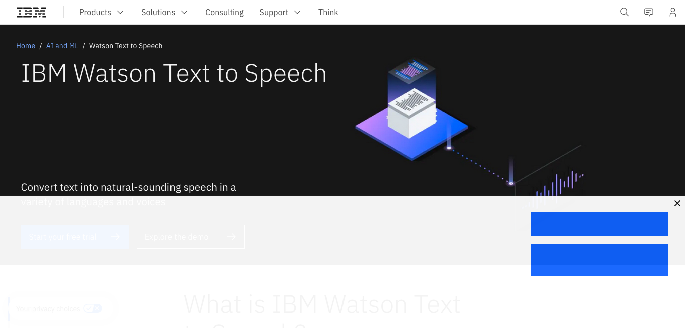 IBM Watson文字转语音